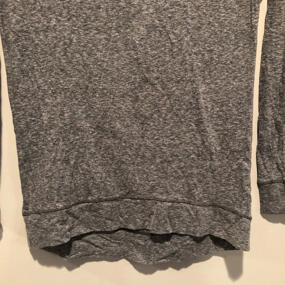 Justice Girls Gray Sweatshirt Rhinestone Shoulders Size 12